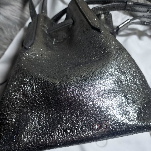 NWT JIMMY CHOO BARRA BUCKET SHOULDER BAG MEDIUM - Picture 6 of 11